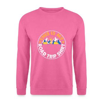 Chemise My road trip - camping, camping-car - Sweat-shirt Unisexe - rose - Devant