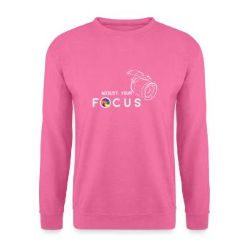 Adjust you focus - Fotograf, Kamera - Unisex Pullover - Pink - Vorne