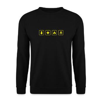 scout - Sweat-shirt Unisexe - noir - Devant - Alina (178cm) & Michal (187cm)