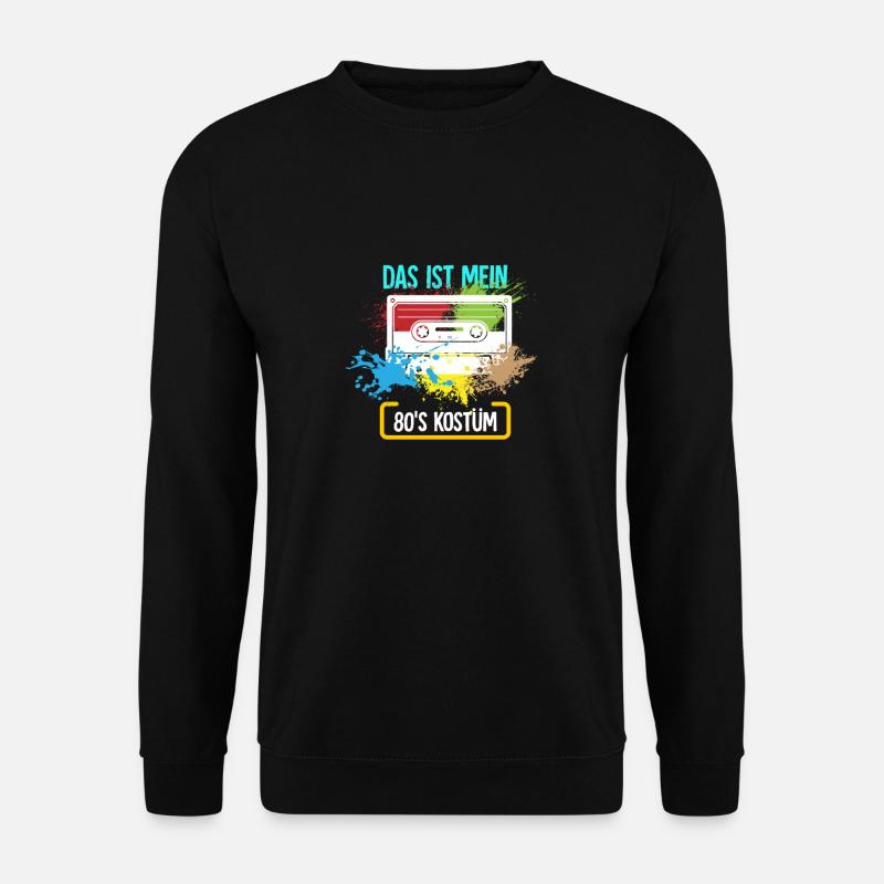 80s Kostüm - 80er Jahre, Verkleidung - Unisex Pullover - Schwarz