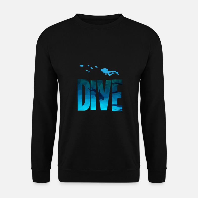 Dive - Tauchen, Taucher, Schnorcheln - Unisex Pullover - Schwarz