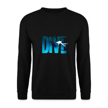Plongée - plongée, plongeurs, plongée en apnée - Sweat-shirt Unisexe - noir - Devant - Alina (178cm) & Michal (187cm)