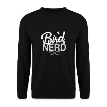Bird nerd - Unisex Sweatshirt - black - Front - Alina (178cm) & Michal (187cm)