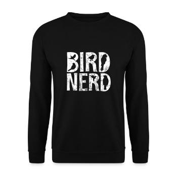 Bird nerd - Unisex Sweatshirt - black - Front - Alina (178cm) & Michal (187cm)