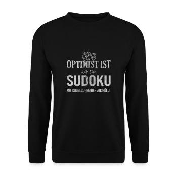 Sudoku - Unisex Pullover - Schwarz - Vorne - Alina (178cm) & Michal (187cm)
