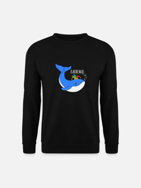 Karnewal Wal Kostüm Verkleidung Fasching Karneval - Unisex Pullover - Schwarz