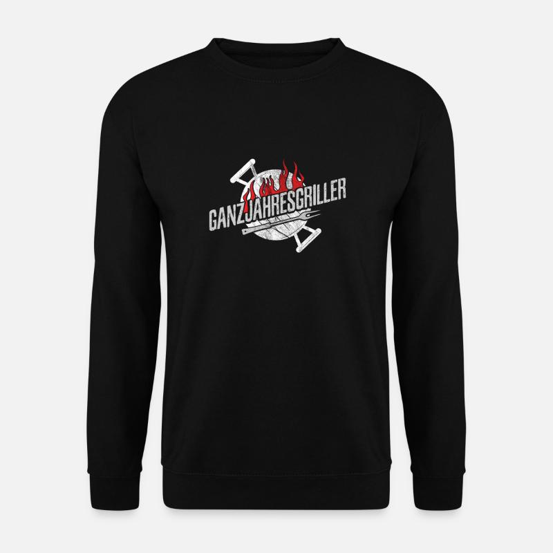 Barbecue toute l'année grill - Sweat-shirt Unisexe - noir