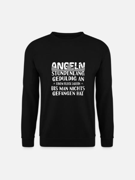 Angeln - Unisex Pullover - Schwarz