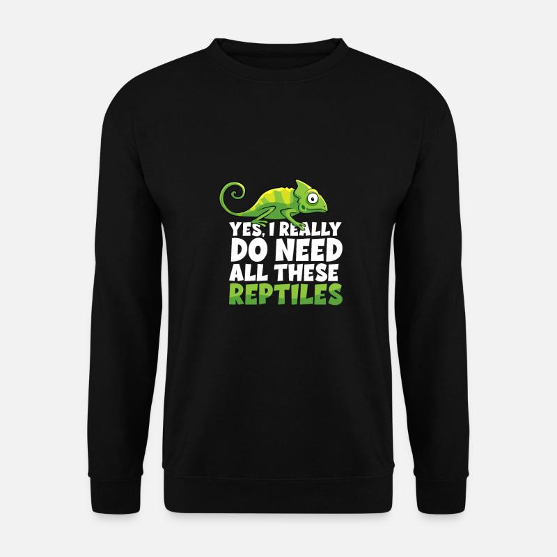 Need all reptiles - Schlangen - Unisex Pullover - Schwarz