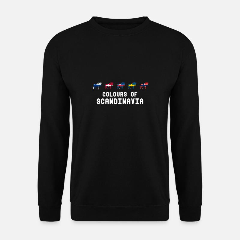 Colours of scandinavia - Skandinavien - Unisex Pullover - Schwarz