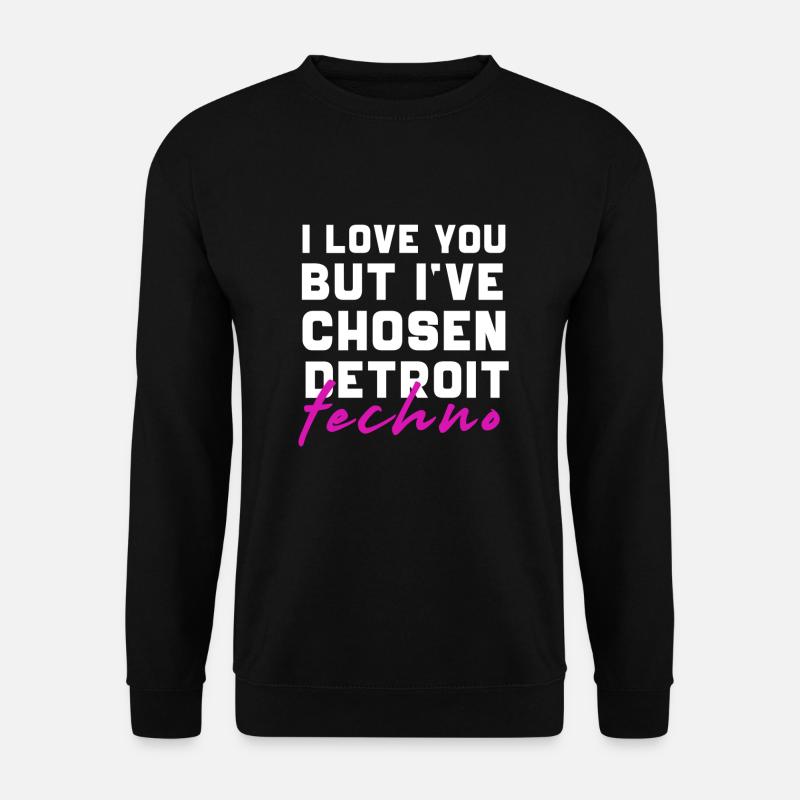 Detroit Techno - Unisex Pullover - Schwarz