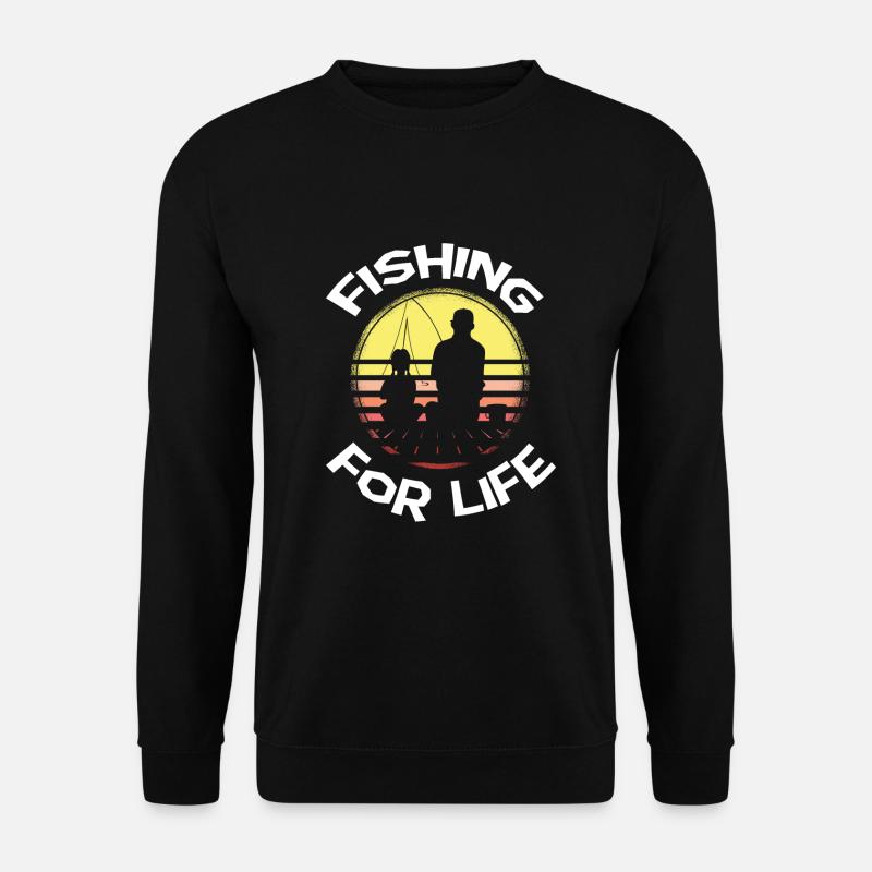 Fishing forever - Unisex Sweatshirt - black