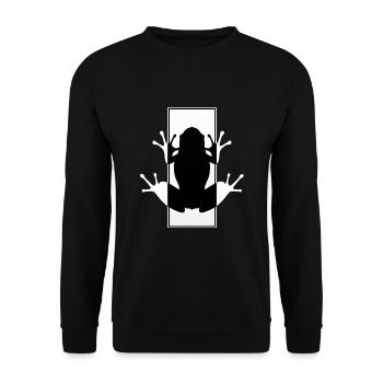 Frog, biology, amphibians, lurches, zoology - Unisex Sweatshirt - black - Front - Alina (178cm) & Michal (187cm)