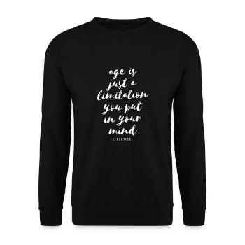 Sporty spirit - Unisex Sweatshirt - black - Front - Alina (178cm) & Michal (187cm)
