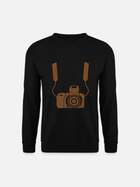 Hängende Kamera - Unisex Pullover - Schwarz