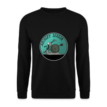 Archery Archer Shirt Cartoon funny - Unisex Sweatshirt - black - Front - Alina (178cm) & Michal (187cm)
