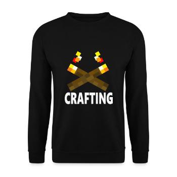 Artisanat Artisanat Gaming Nerd Gammers Gaming Funny - Sweat-shirt Unisexe - noir - Devant - Alina (178cm) & Michal (187cm)