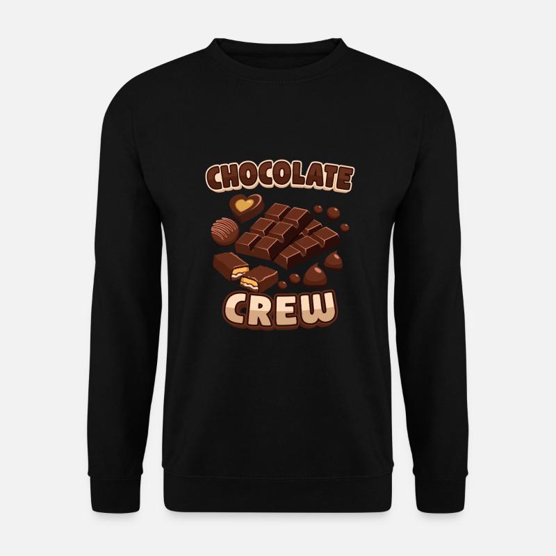 Süßigkeiten Schokolade Schoki Chocolate Crew - Unisex Pullover - Schwarz