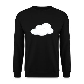 soleil arc-en-ciel nuages soleil météo cloud13 - Sweat-shirt Unisexe - noir - Devant - Alina (178cm) & Michal (187cm)