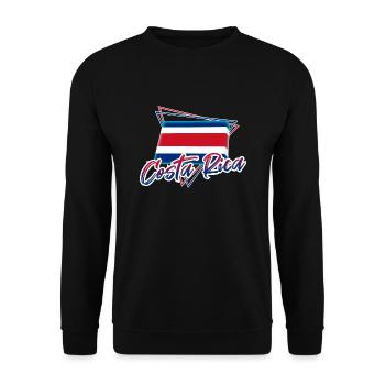Costa Rica - Unisex Pullover - Schwarz - Vorne - Alina (178cm) & Michal (187cm)
