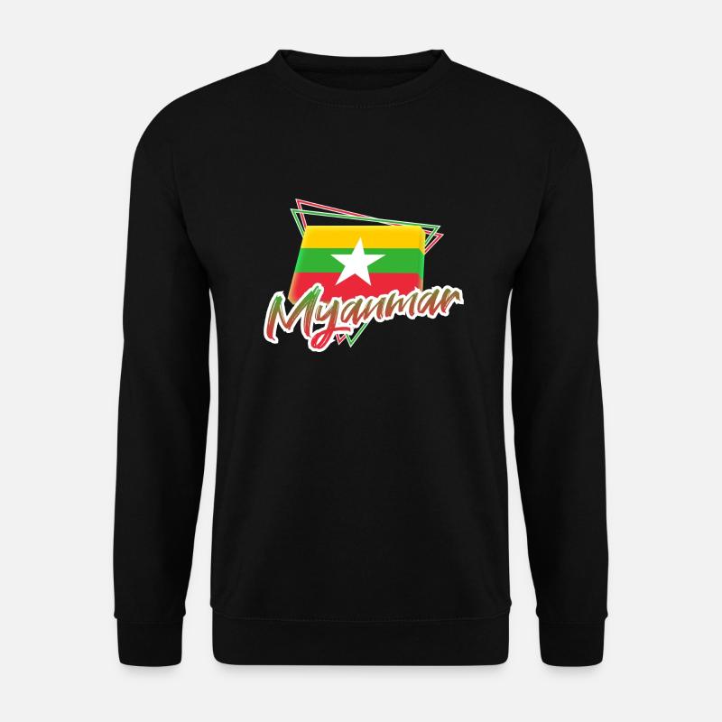 Myanmar - Unisex Pullover - Schwarz