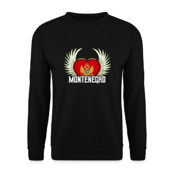 Montenegro - Unisex Pullover - Schwarz - Vorne - Alina (178cm) & Michal (187cm)