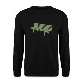 sofa couch chair table chair table lamp lamp lamp benc - Unisex Sweatshirt - black - Front - Alina (178cm) & Michal (187cm)
