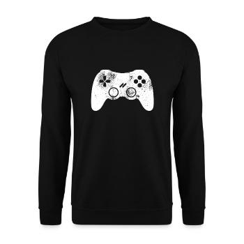 Controller Gamer Gamer Video Game Video Game VG - Unisex Sweatshirt - black - Front - Alina (178cm) & Michal (187cm)