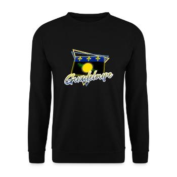 Guadeloupe - Unisex Pullover - Schwarz - Vorne - Alina (178cm) & Michal (187cm)