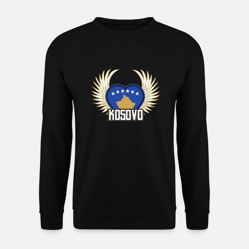 Kosovo - Unisex Pullover - Schwarz