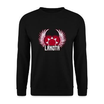 Lakota - Unisex Sweatshirt - black - Front - Alina (178cm) & Michal (187cm)