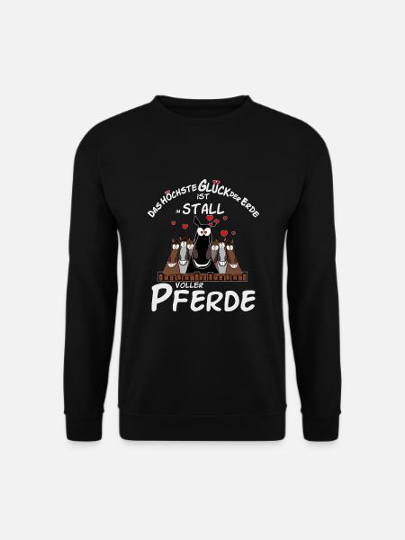 Pferdespruch - Unisex Pullover - Schwarz