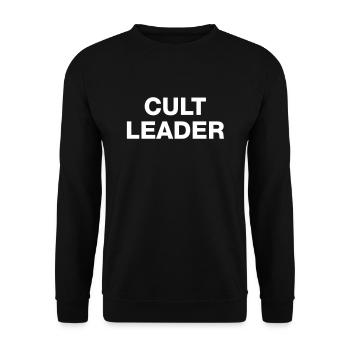 CULT LEADER - Unisex Sweatshirt - black - Front - Alina (178cm) & Michal (187cm)