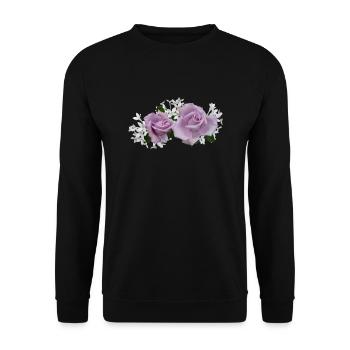 flowers lilies tulips orchids sunflower dahlia ger - Unisex Sweatshirt - black - Front - Alina (178cm) & Michal (187cm)