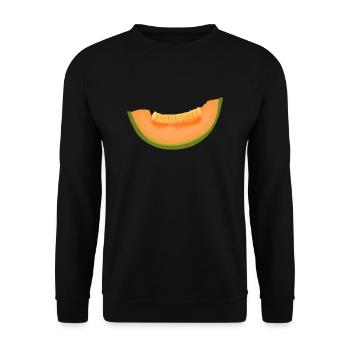 water melon watermelon veggie fruits7 - Unisex Sweatshirt - black - Front - Alina (178cm) & Michal (187cm)