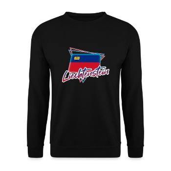 Liechtenstein - Unisex Pullover - Schwarz - Vorne - Alina (178cm) & Michal (187cm)