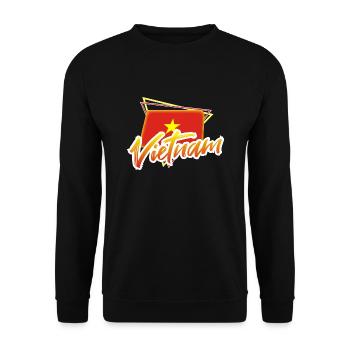 Vietnam - Unisex Pullover - Schwarz - Vorne - Alina (178cm) & Michal (187cm)