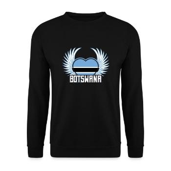 Botswana - Unisex Pullover - Schwarz - Vorne - Alina (178cm) & Michal (187cm)