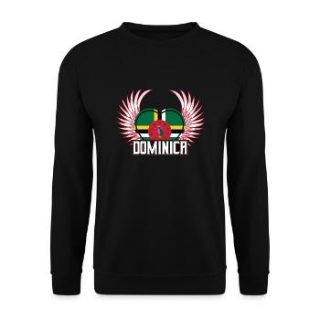 Dominica - Unisex Sweatshirt - black - Front - Alina (178cm) & Michal (187cm)