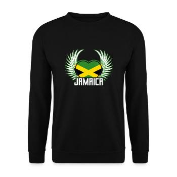 Jamaika - Unisex Pullover - Schwarz - Vorne - Alina (178cm) & Michal (187cm)