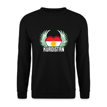 Kurdistan - Sweat-shirt Unisexe - noir - Devant - Alina (178cm) & Michal (187cm)