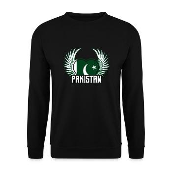 Pakistan - Unisex Sweatshirt - black - Front - Alina (178cm) & Michal (187cm)