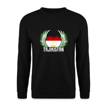Tadjikistan - Sweat-shirt Unisexe - noir - Devant - Alina (178cm) & Michal (187cm)