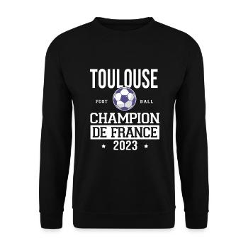 Cadeau foot joueur de foot parfait football - Sweat-shirt Unisexe - noir - Devant - Alina (178cm) & Michal (187cm)