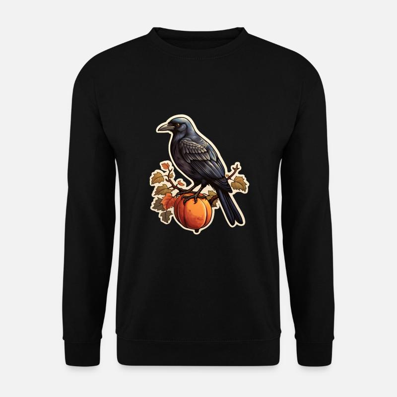 Halloween Krähe - Unisex Pullover - Schwarz