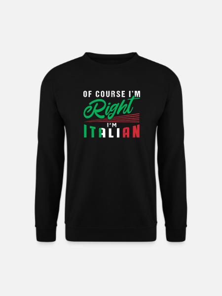 Italien - Unisex Pullover - Schwarz