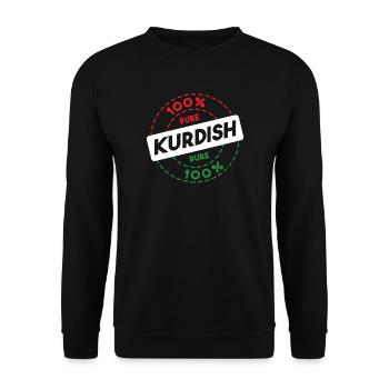 Kurdistan - Unisex Sweatshirt - black - Front - Alina (178cm) & Michal (187cm)