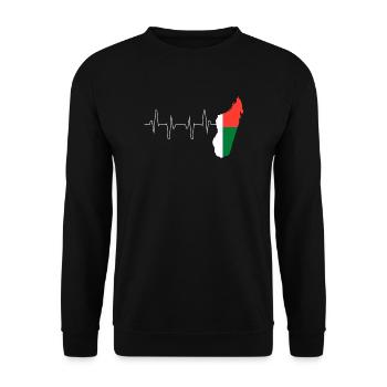 Madagaskar - Unisex Pullover - Schwarz - Vorne - Alina (178cm) & Michal (187cm)