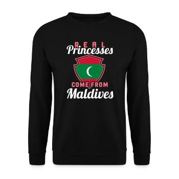 Malediven - Unisex Pullover - Schwarz - Vorne - Alina (178cm) & Michal (187cm)