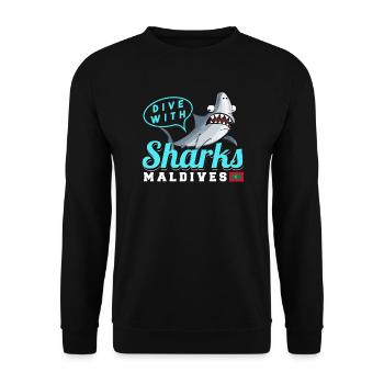 Malediven - Unisex Pullover - Schwarz - Vorne - Alina (178cm) & Michal (187cm)